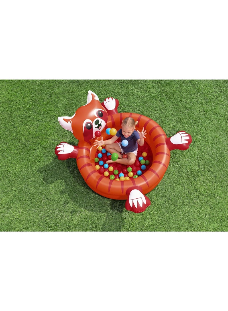 Bestway 42" x 37" x 23"/1.07m x 94cm x 58cm Playful Red Panda Ball Pit - Image 2